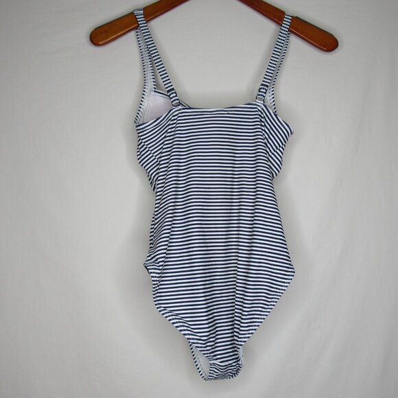 Nip Tuck Sorrento Stripe JOANN One Piece Blue Swimsuit Women's 6 - Picture 7 of 9
